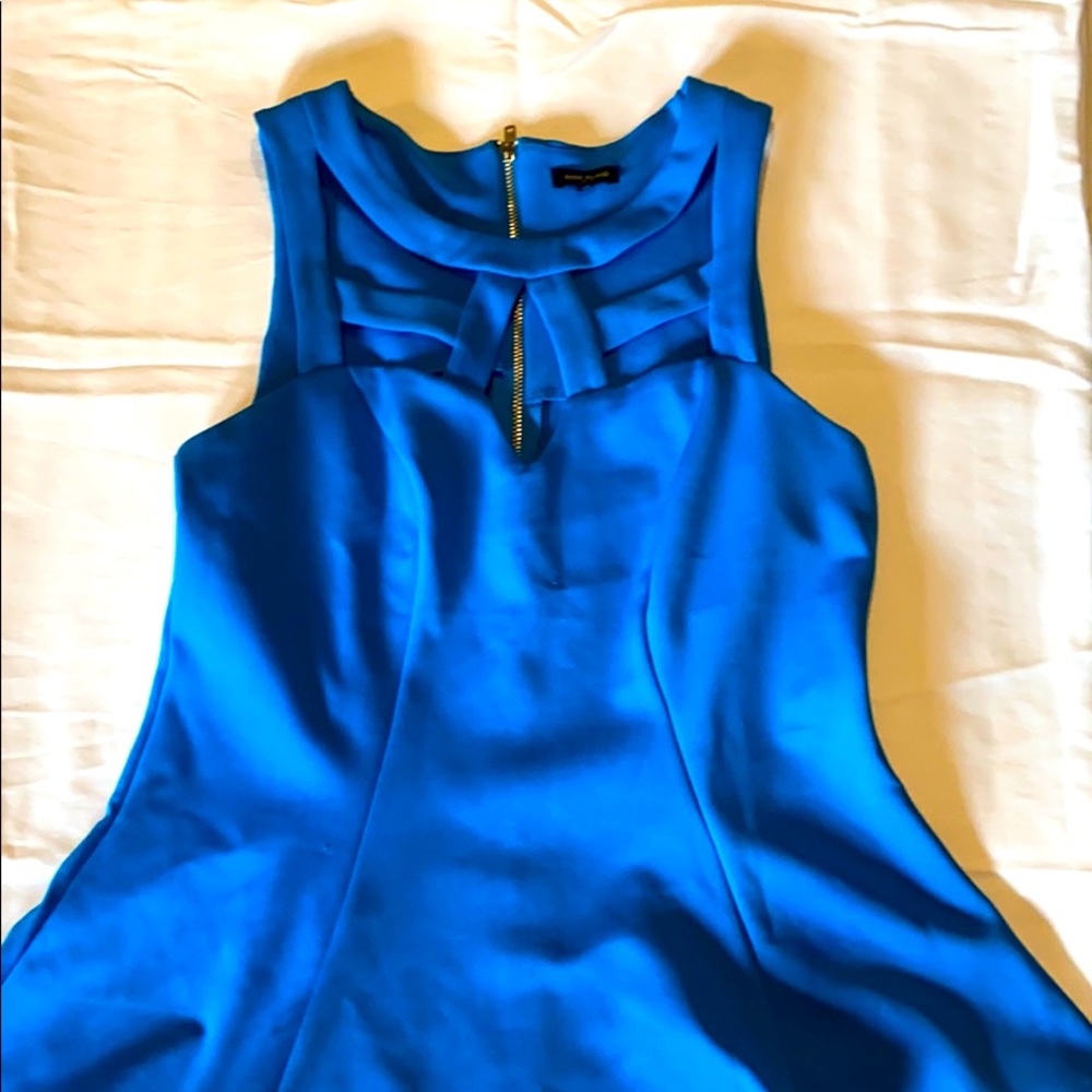 Blue peplum top